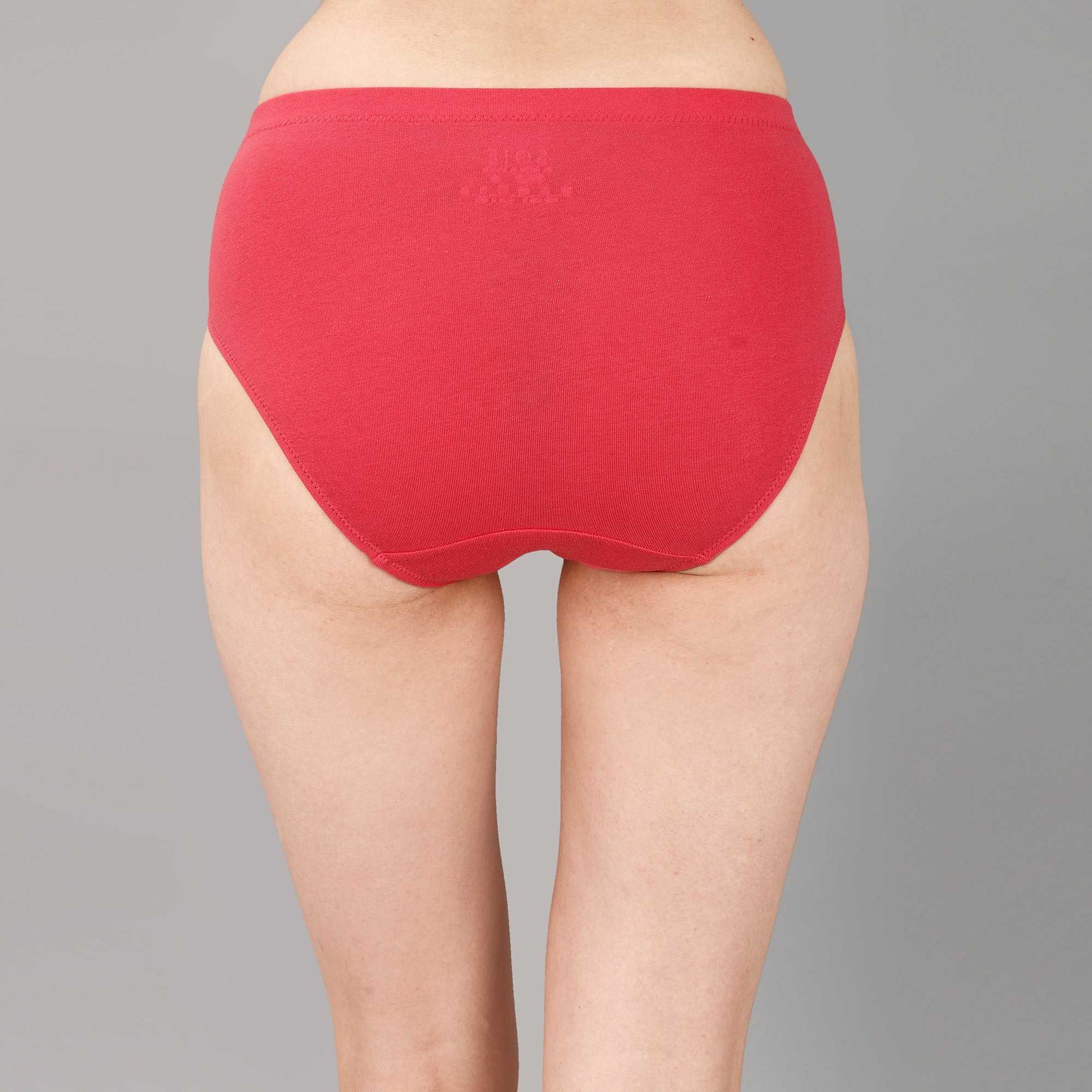 High Rise Full Coverage Solid Colour Cotton Stretch Hipster Panty (Pack of 3)