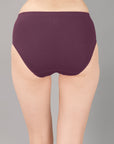 High Rise Full Coverage Solid Colour Cotton Stretch Hipster Panty (Pack of 3)