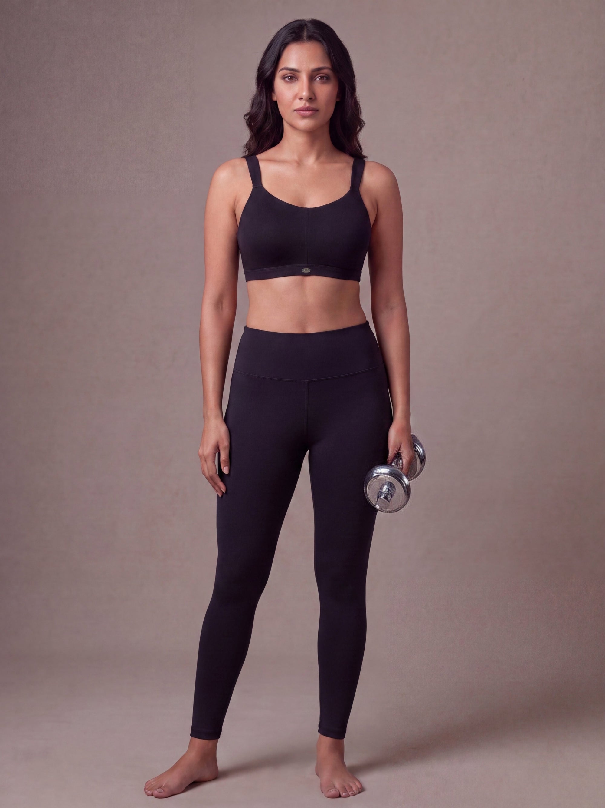 Full Coverage Padded Non-Wired High Impact Cotton Sports Bra
