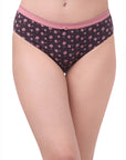 High Rise Full Coverage Solid and Printed Cotton Stretch Hipster Panty (Pack of 3)-3FCB-17