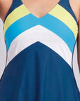 Colour Block Mid-Thigh Swimdress