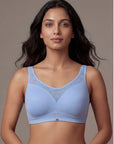 Full Coverage Padded Non Wired Bra With Lace Detailing