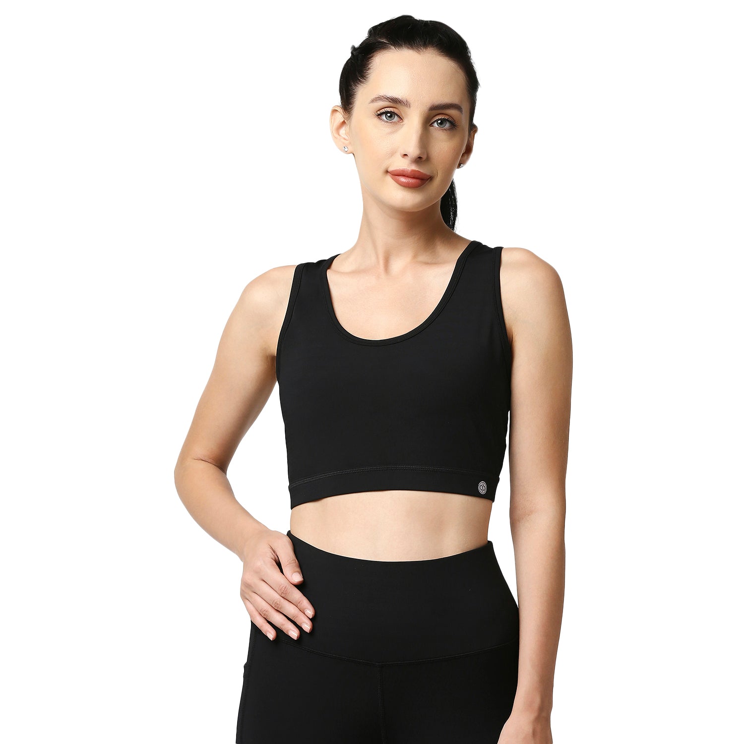 Medium Impact Racerback Sports Bra with Removable Cups- AT-1