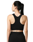 Medium Impact Racerback Sports Bra with Removable Cups- AT-1