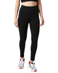 High Waist Ankle Length Sports Leggings With Pockets-AT-2