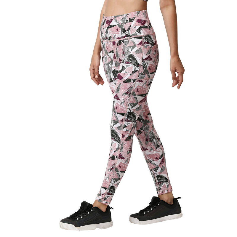 High Waist Ankle Length Sports Leggings With Pockets-AT-4