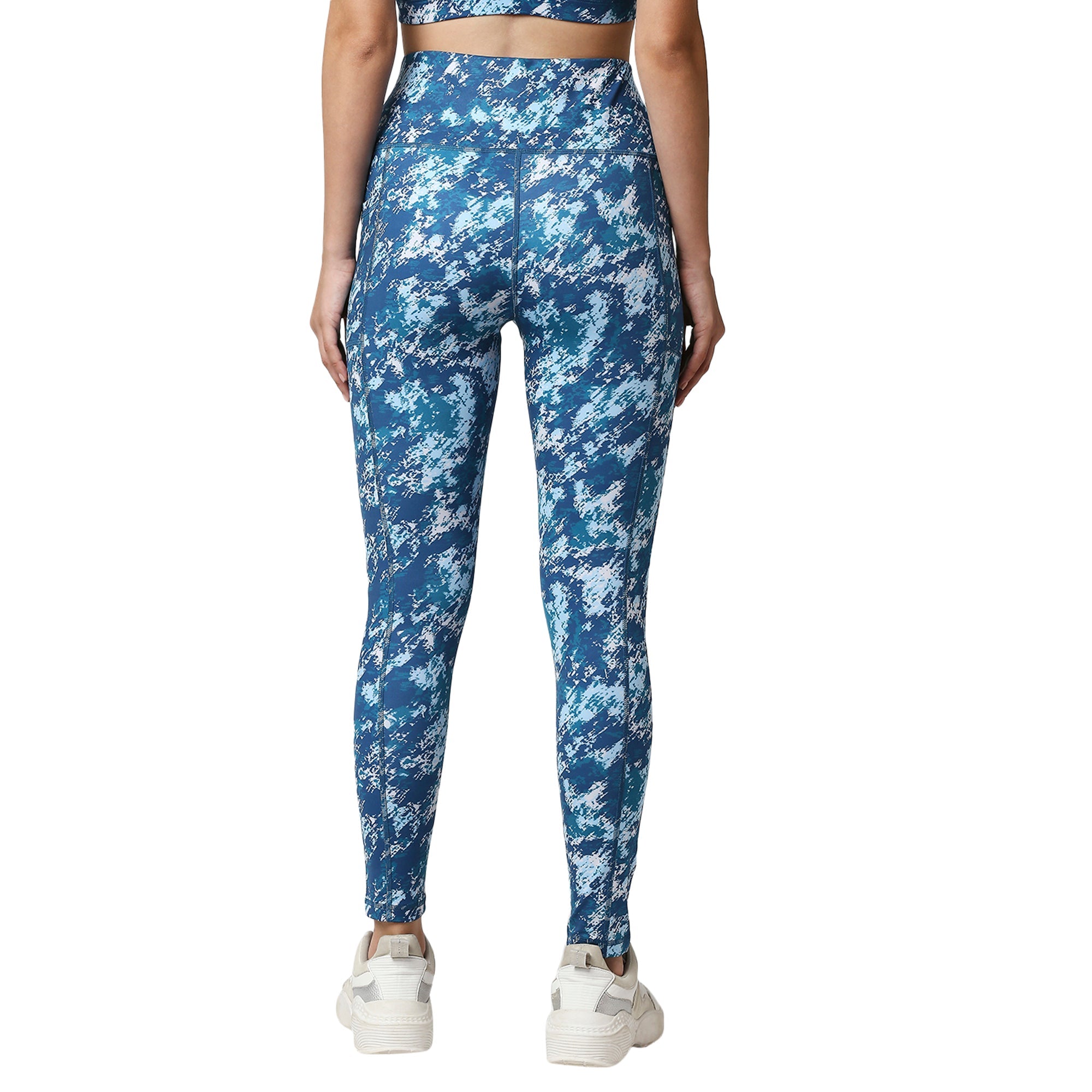 High Waist Ankle Length Sports Leggings With Pockets-AT-4