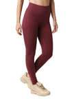 High Waist Ankle Length Sports Leggings With Pockets-AT-2