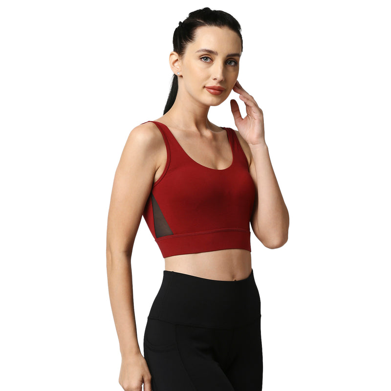 Lycra Cotton Non-Padded Without Pad Indian Air Sports Bra, Red at Rs  30/piece in Mumbai