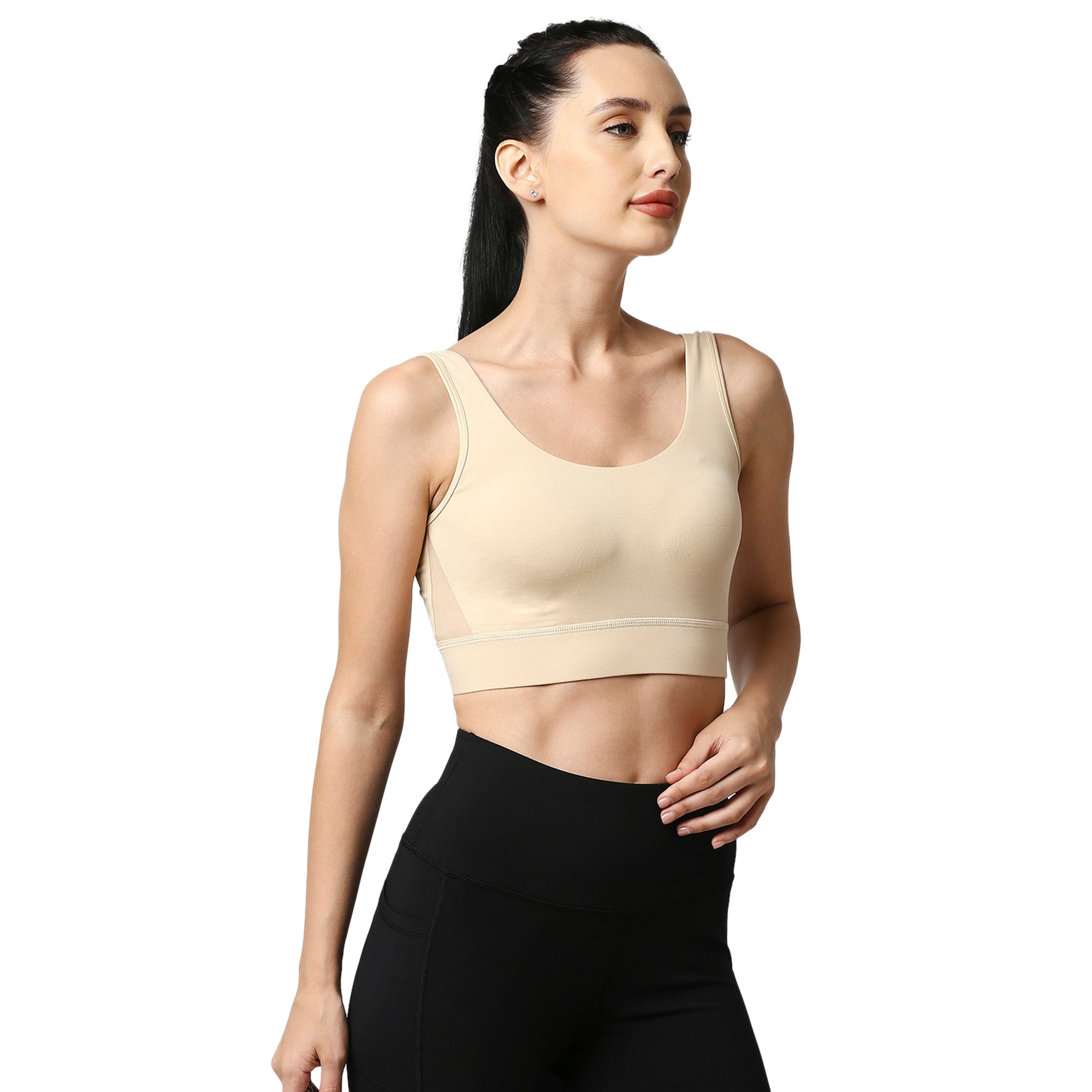 Medium Impact Non Padded Non Wired Long Line Sports Bra (Pack of 2) CB-910