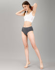 High Waist Full Coverage Solid Cotton Briefs (Pack of 3)
