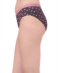 High Rise Full Coverage Solid and Printed Cotton Stretch Hipster Panty (Pack of 3)-3FCB-17