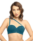 Padded Wired Medium Coverage Strapless Halter Neck Multiway Lace Bra FB-551