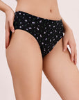 SOIE Woman - High Rise Full Coverage Printed Stretch Cotton Hipster Panty (Pack of 3) - Panty -for Women