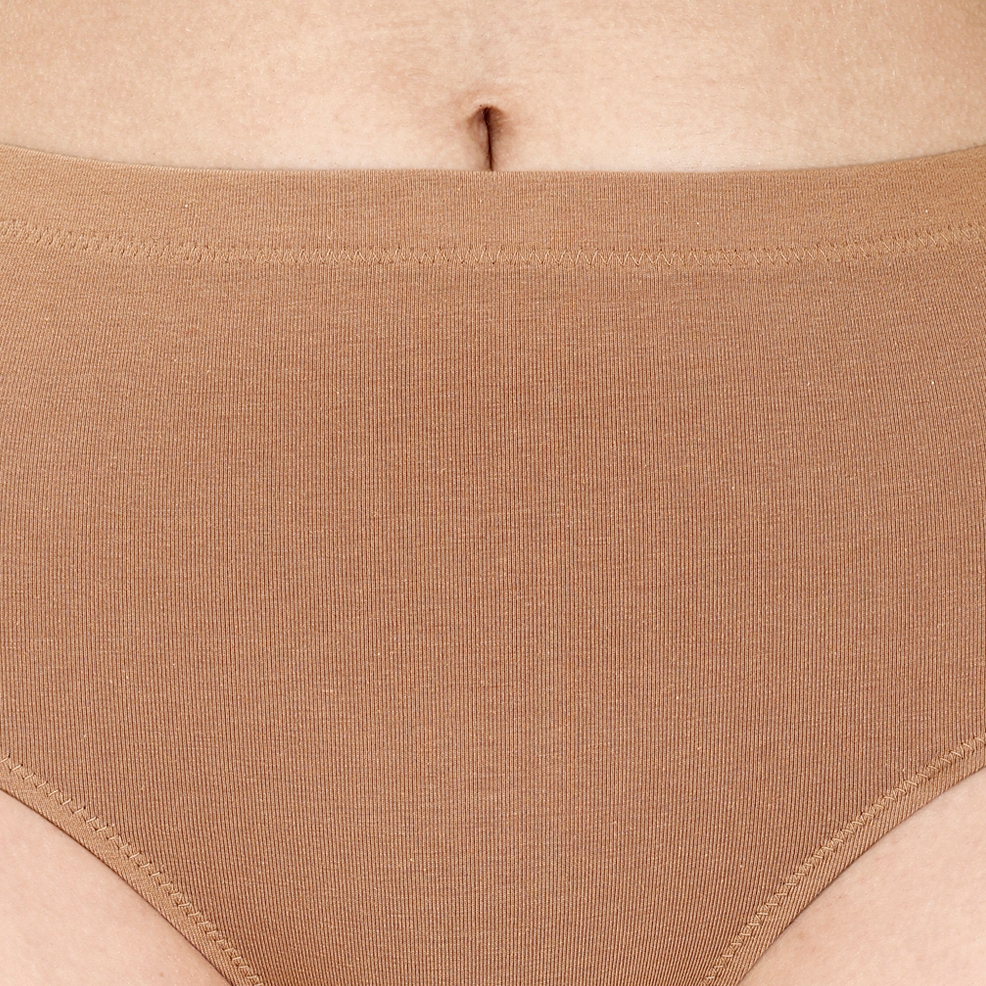 High Waist Full Coverage Solid Cotton Briefs (Pack of 3)