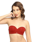 Padded Wired Medium Coverage Strapless Halter Neck Multiway Lace Bra FB-551