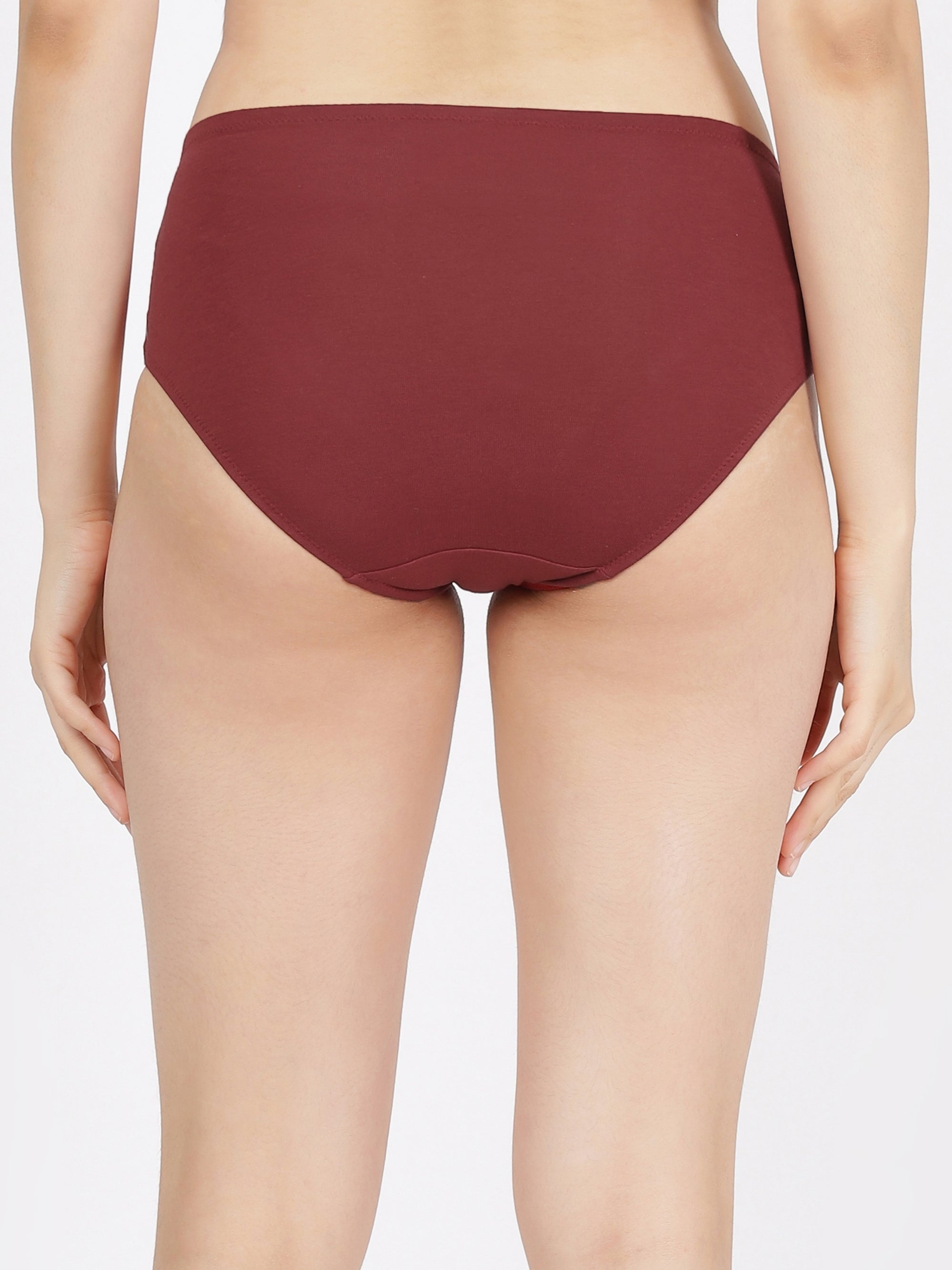 High Rise Full Coverage Cotton Modal Panty with Soft No-Mark Waistband
