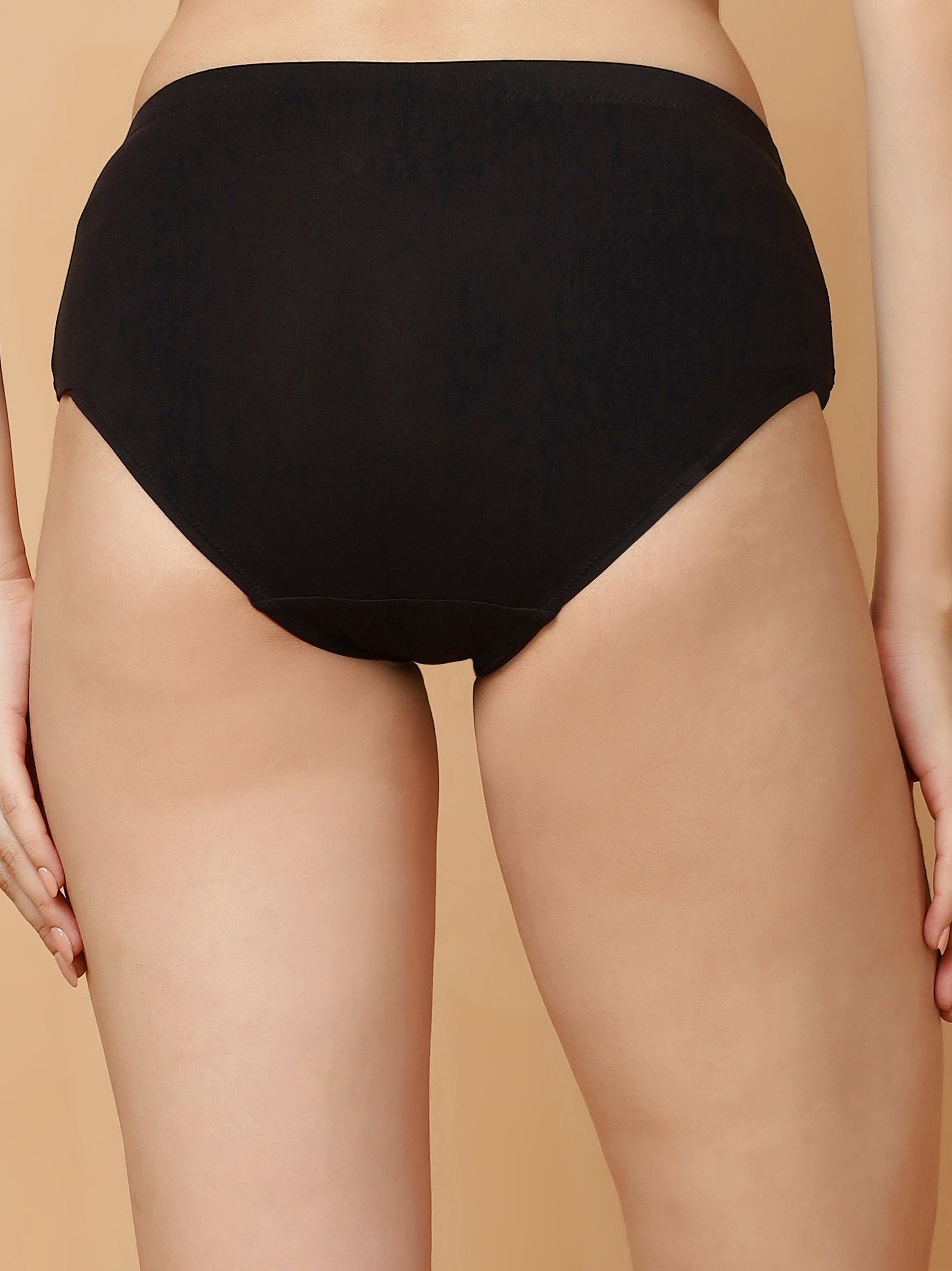 Tummy-Smoothing High Waist Cotton Briefs – Pack of 3