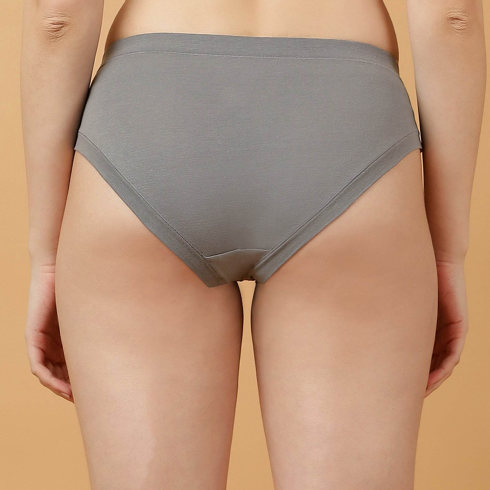 SOIE Woman - Mid Rise Stretch Cotton Seamless Full Coverage Shorty Panty (Pack of 2) - Panty -for Women