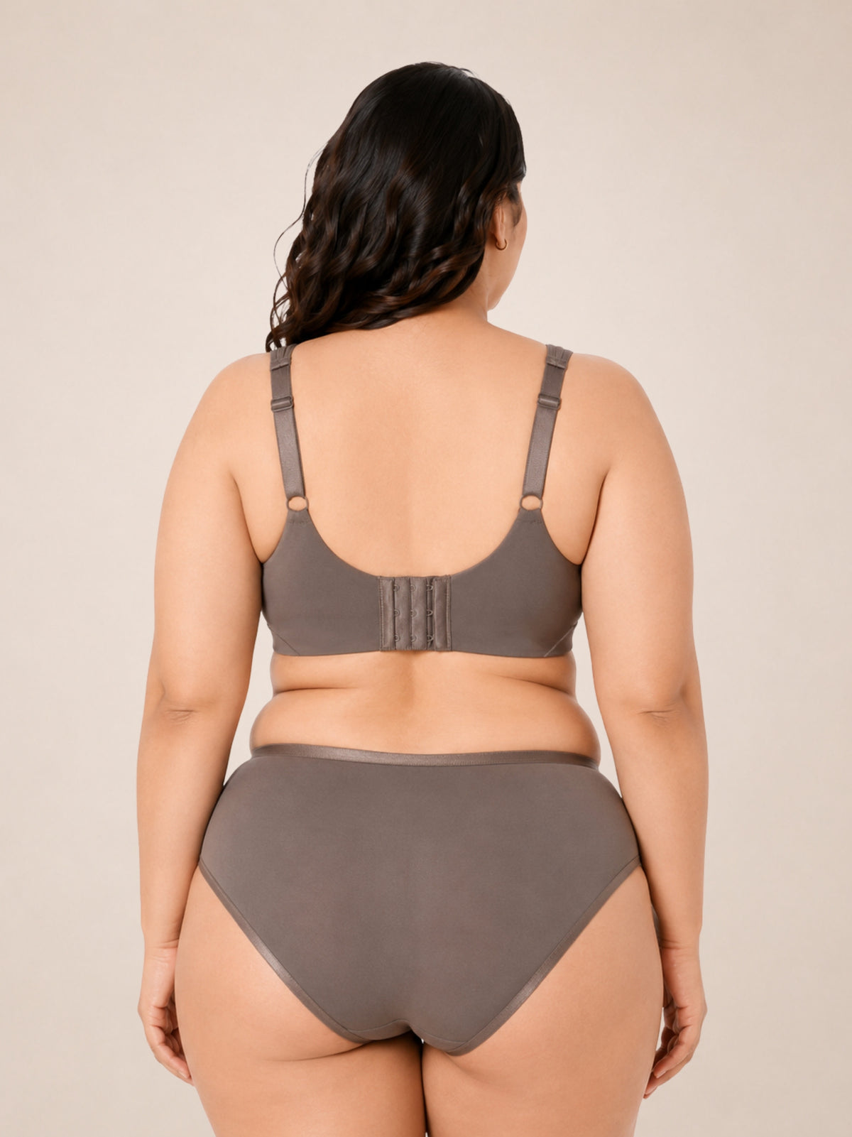 Full Coverage Minimiser Bra with High Waist Brief Set