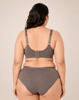 Full Coverage Minimiser Bra with High Waist Brief Set