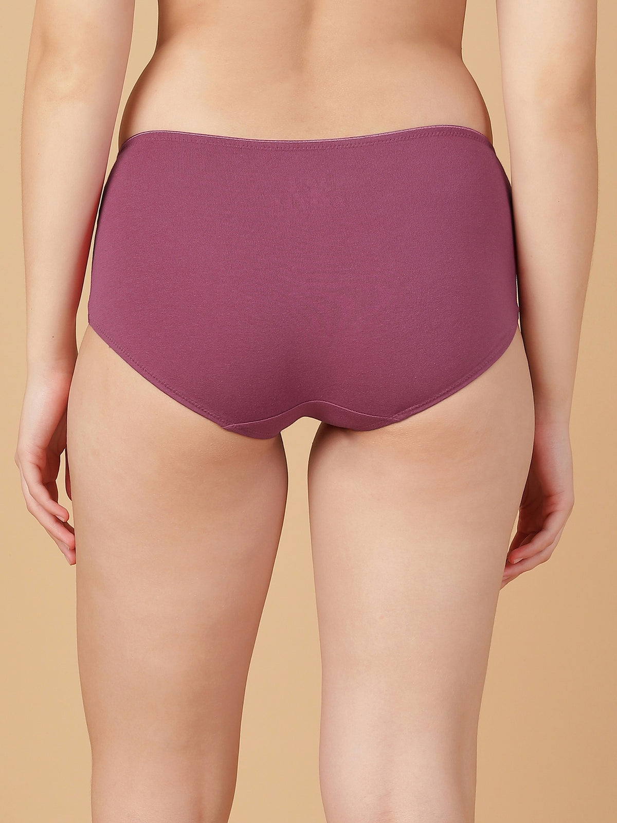 Mid Rise Cotton Hip Hugger Brief with Shiny Edge Waist (Pack of 3)