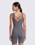 Princess Panel Boat Neck Swimsuit with Power Mesh Back