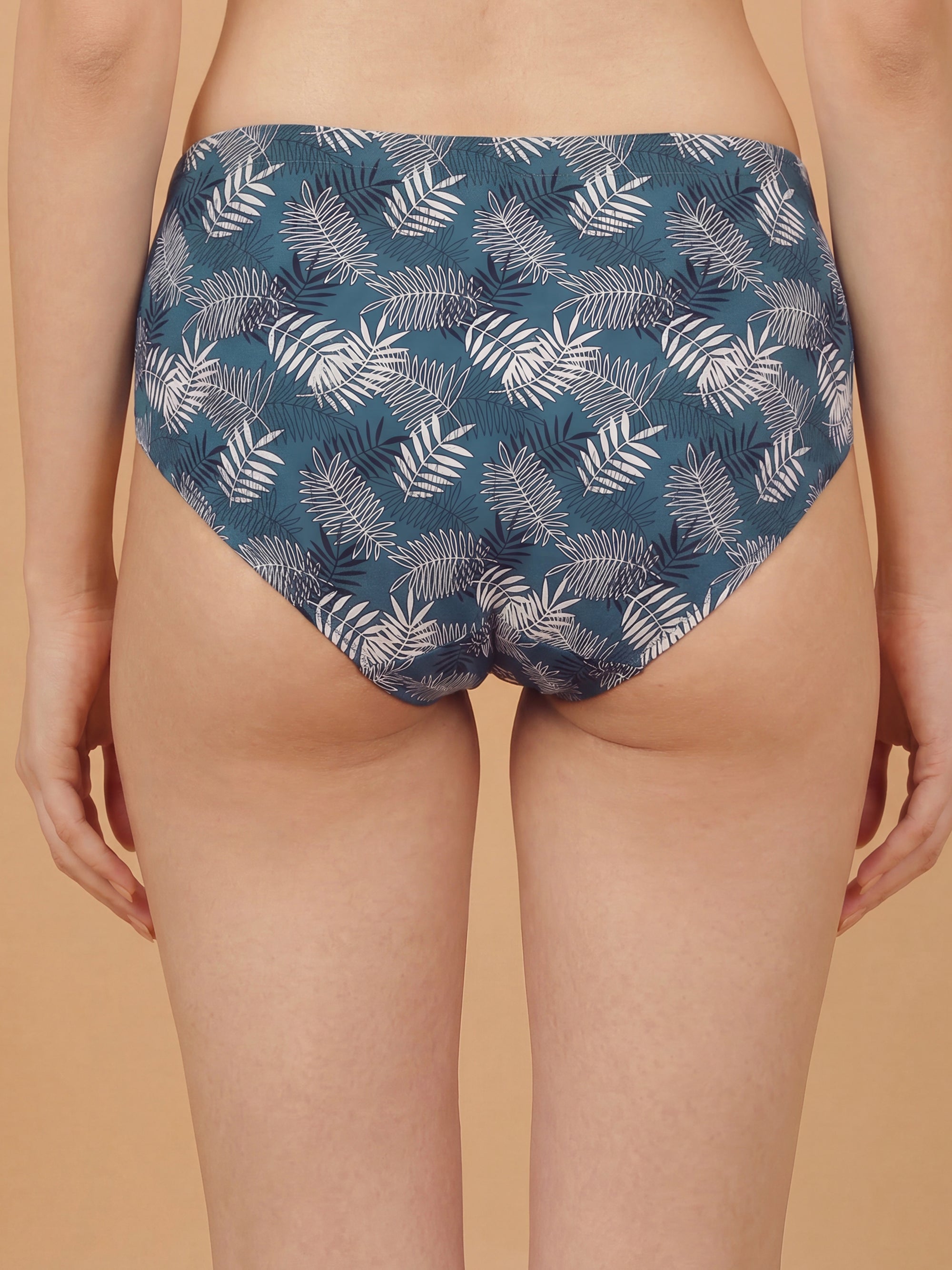 Tummy-Smoothing Printed High Waist Cotton Briefs – Pack of 3