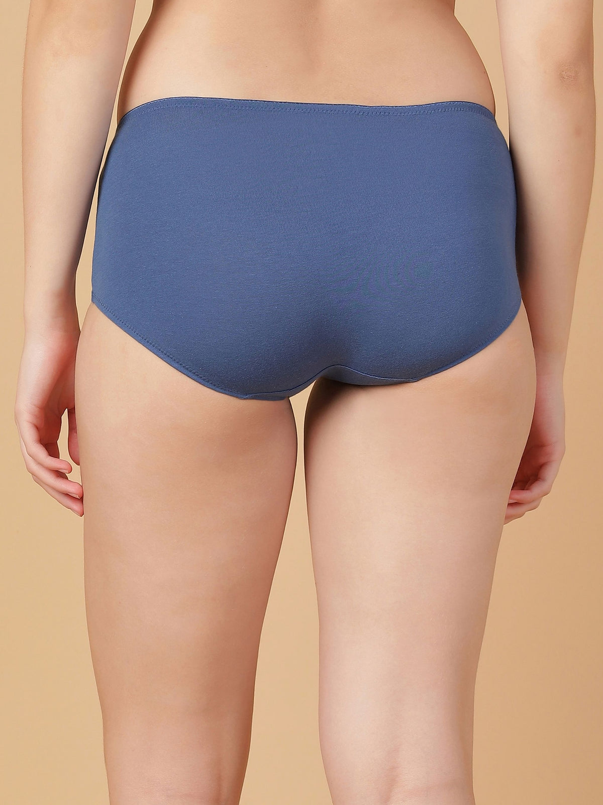 Mid Rise Cotton Hip Hugger Brief with Shiny Edge Waist (Pack of 3)