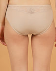 Mid Rise Medium Coverage Lacy Brief Panty