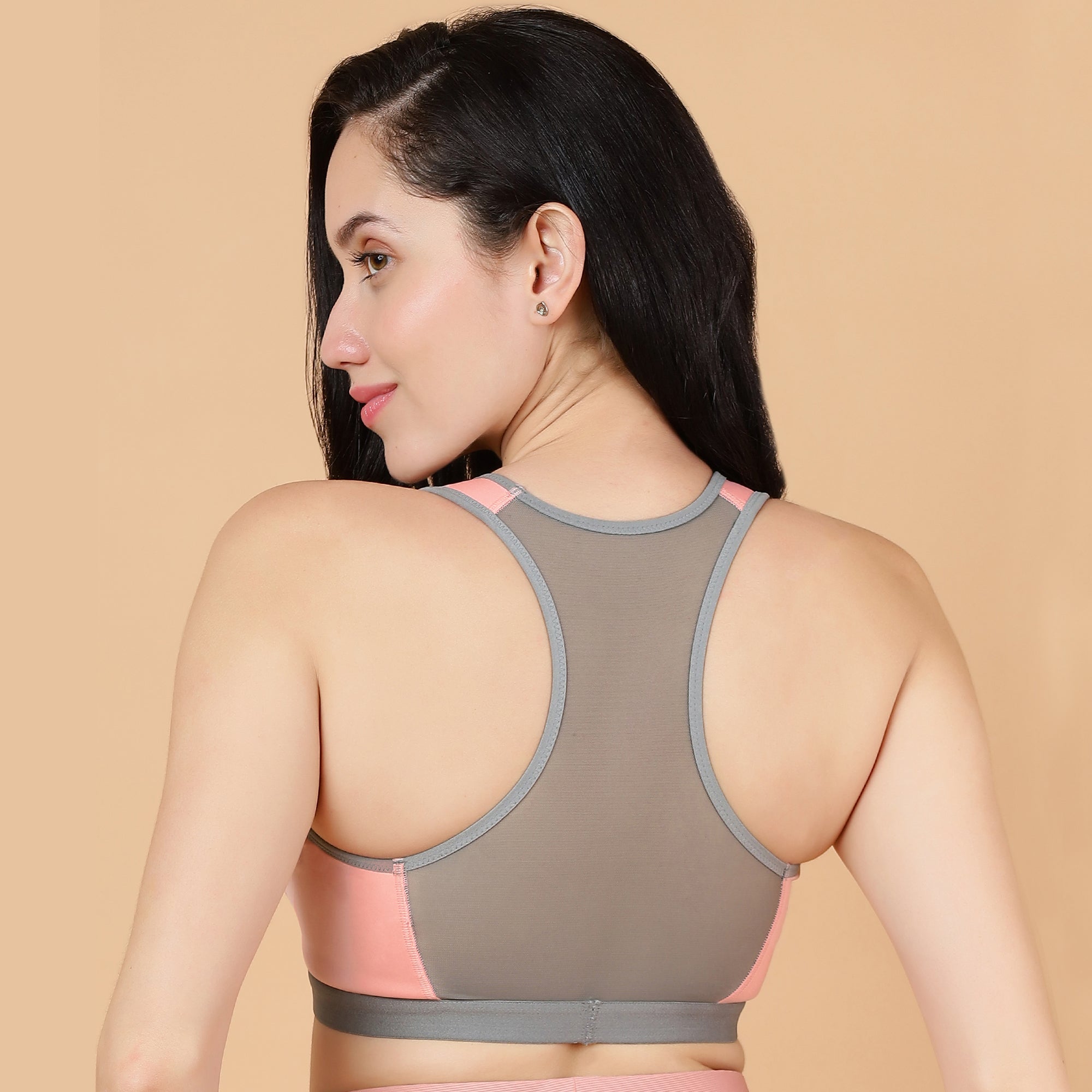 Seamless Padded Racerback Sports Bra