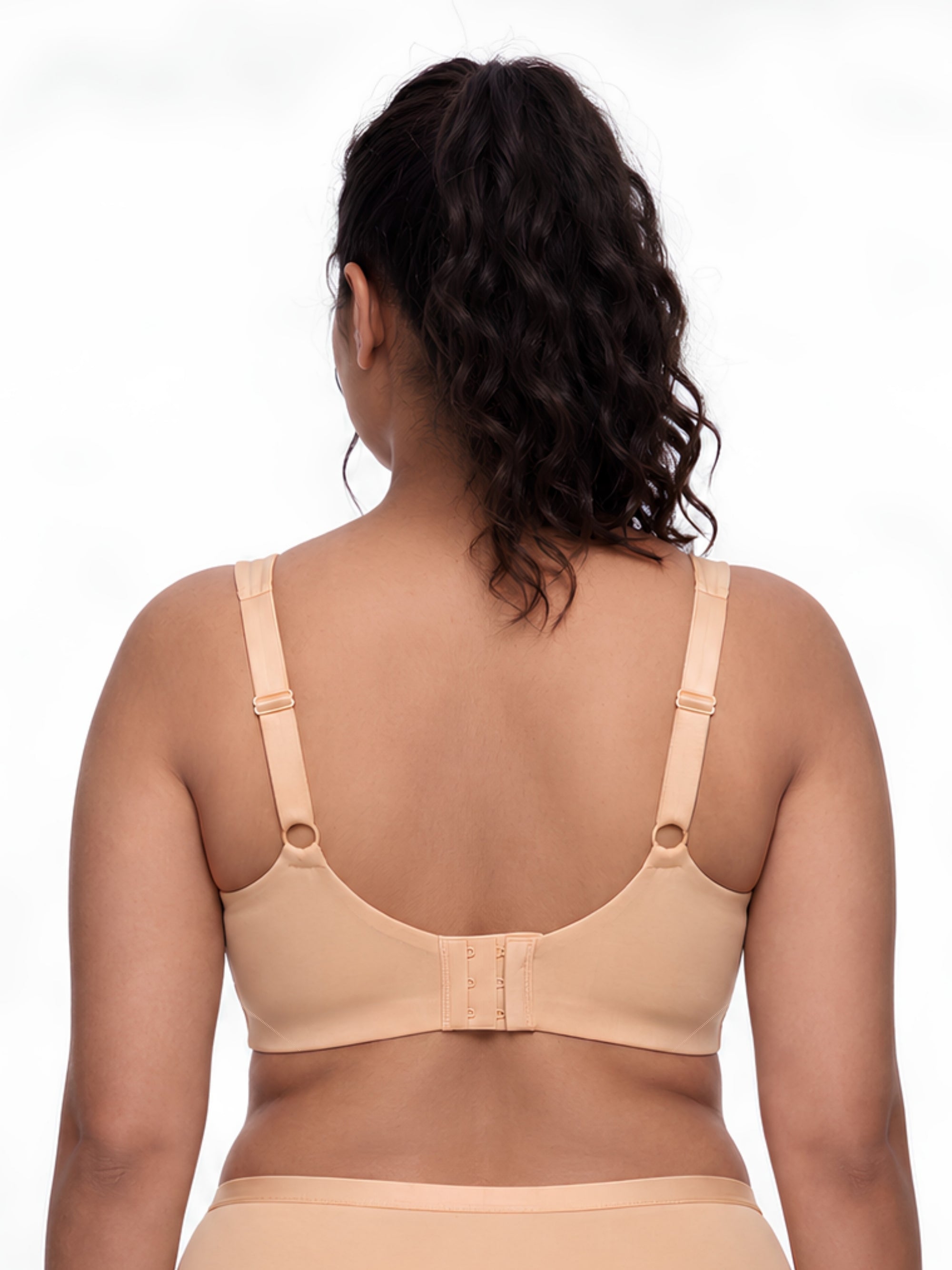 Full Coverage Minimizer Bra with No-Show Cups