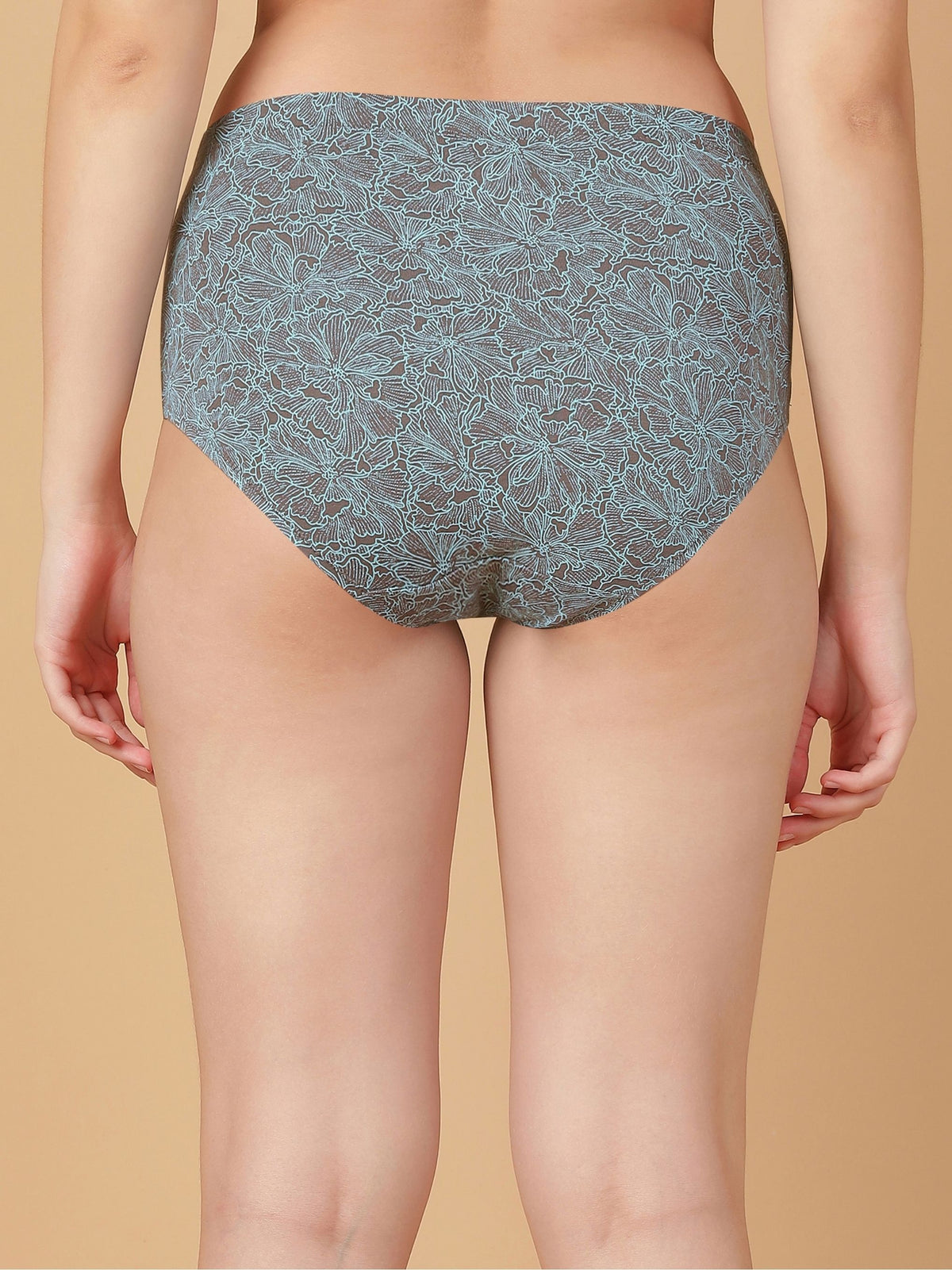 Tummy-Smoothing Printed High Waist Cotton Briefs – Pack of 3