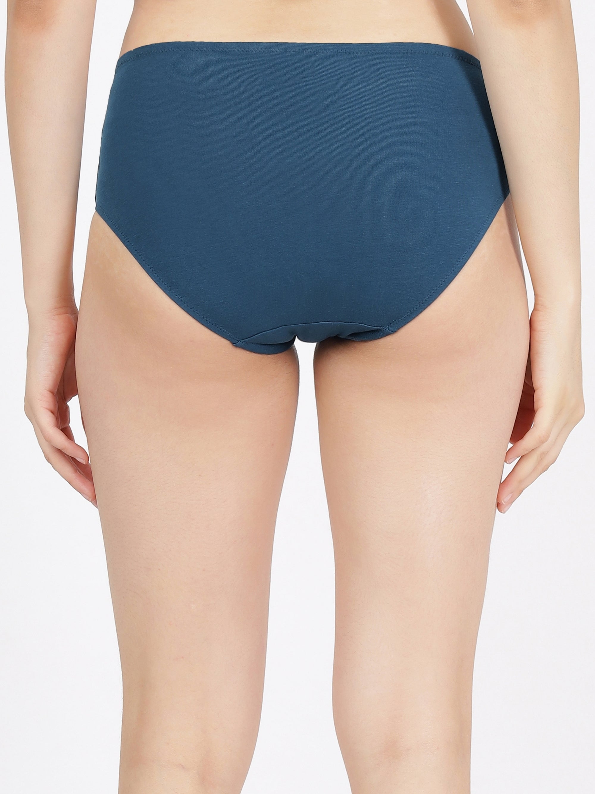 High Rise Full Coverage Cotton Modal Panty with Soft No-Mark Waistband
