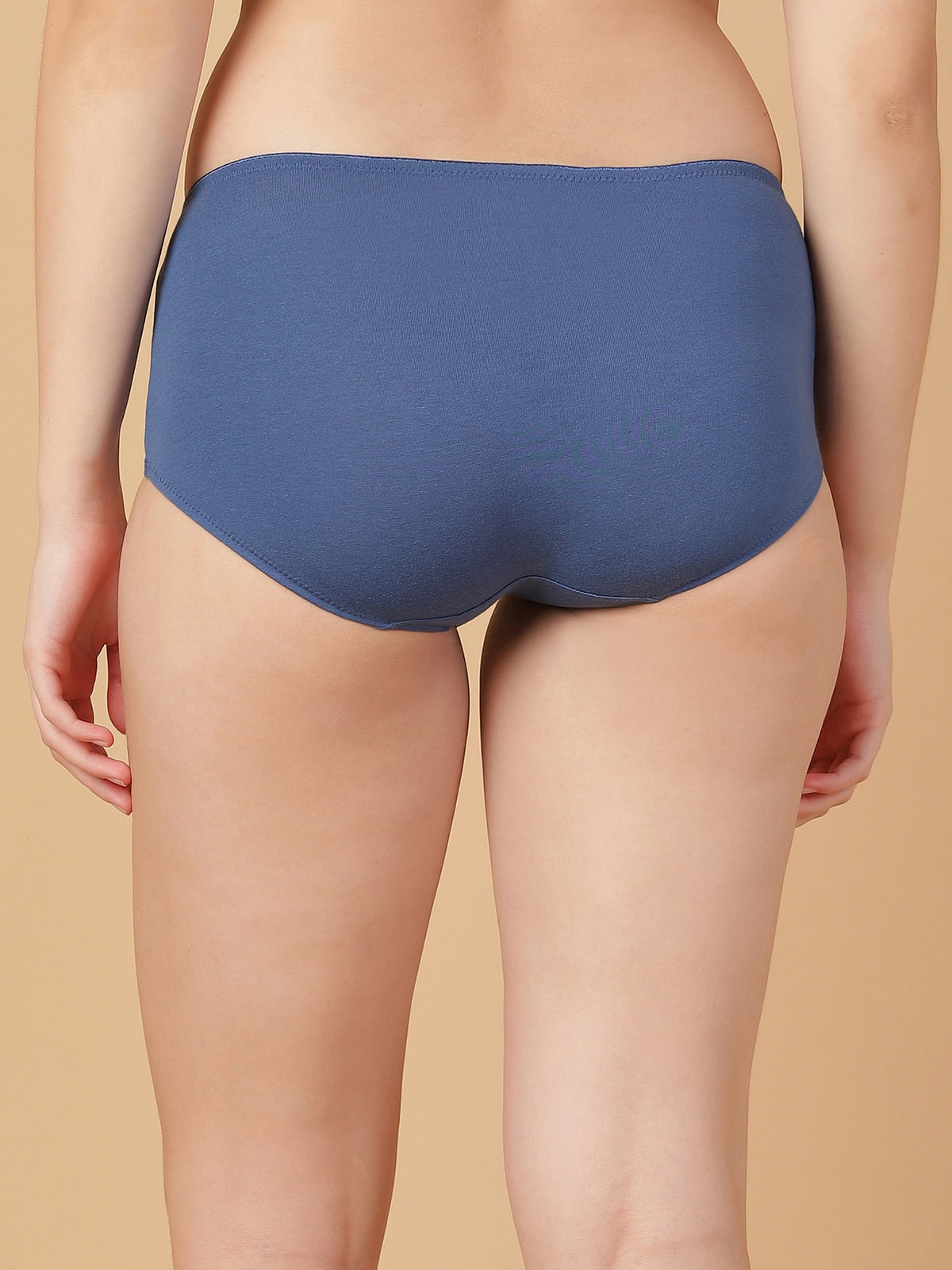 Mid Rise Cotton Hip Hugger Brief with Shiny Edge Waist (Pack of 3)
