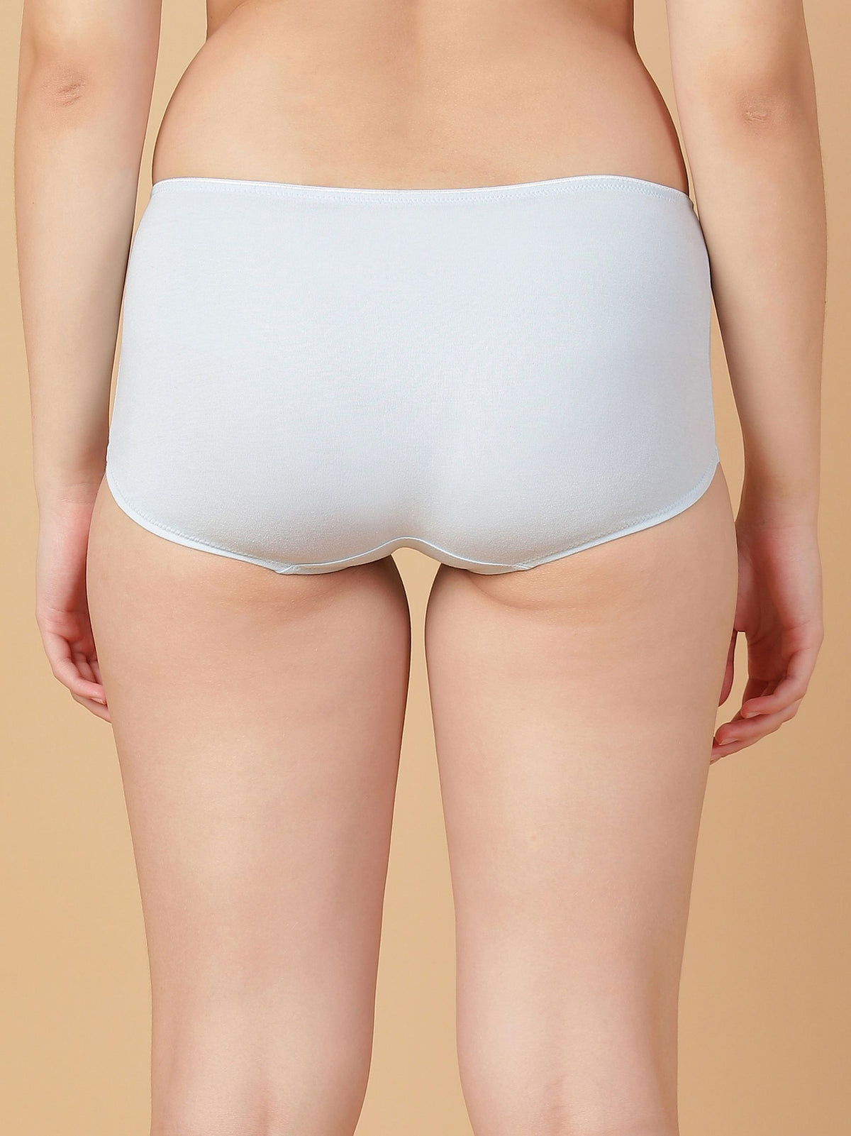 Mid Rise Cotton Hip Hugger Brief with Shiny Edge Waist (Pack of 3)