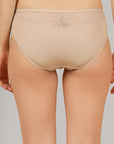 Mid Rise Medium Coverage Lacy Brief Panty