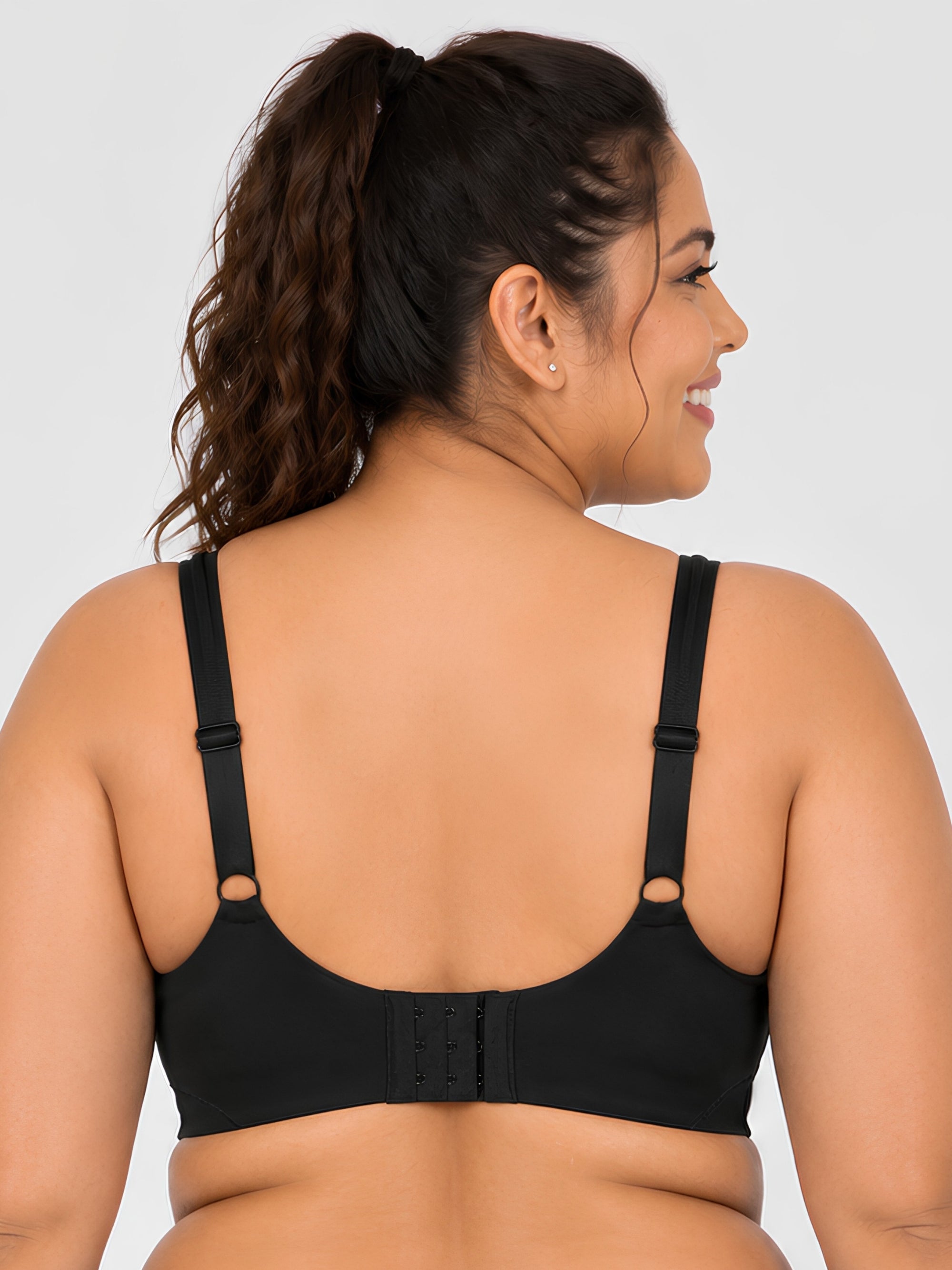 Full Coverage Minimizer Bra with No-Show Cups
