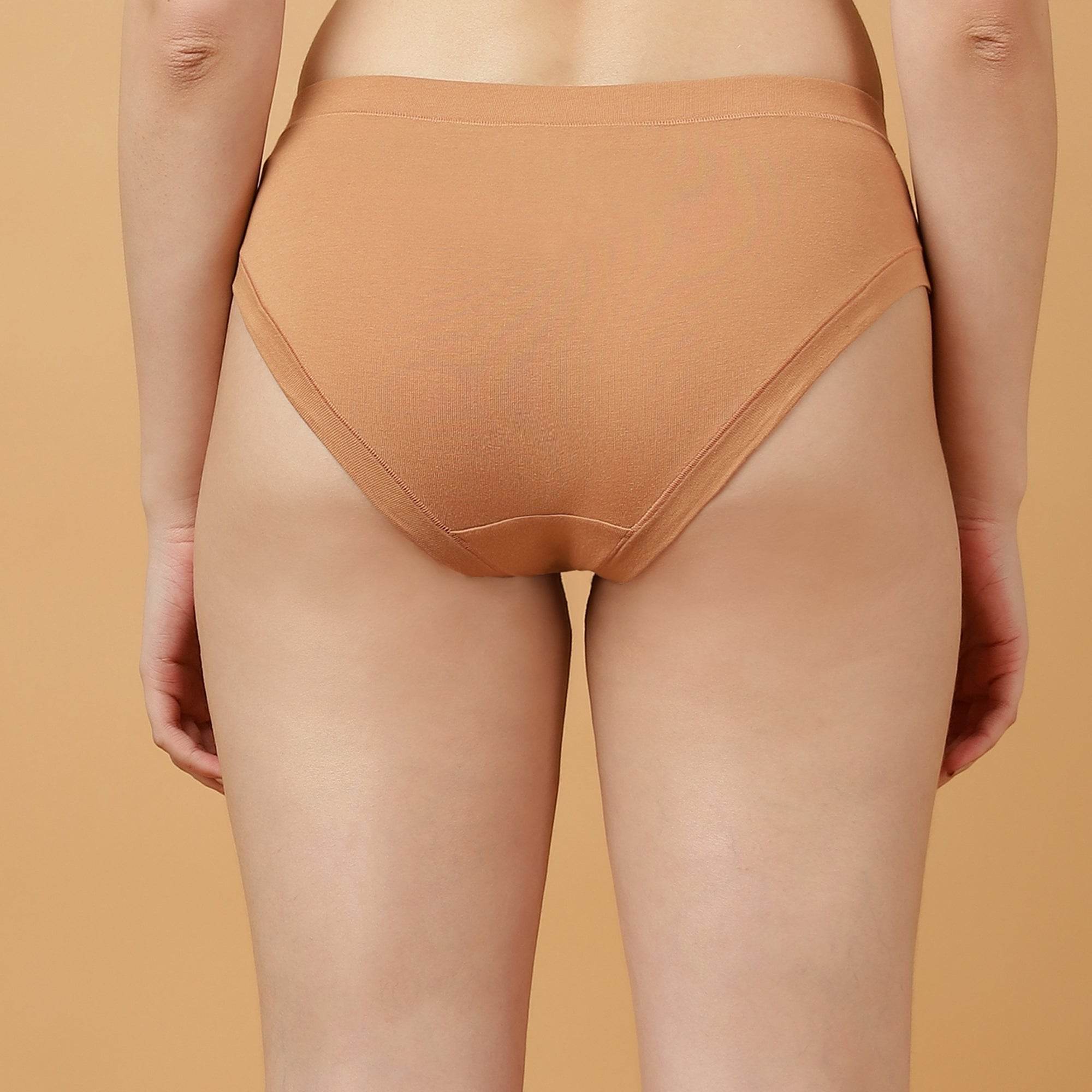 SOIE Woman - Mid Rise Stretch Cotton Seamless Full Coverage Shorty Panty (Pack of 2) - Panty -for Women