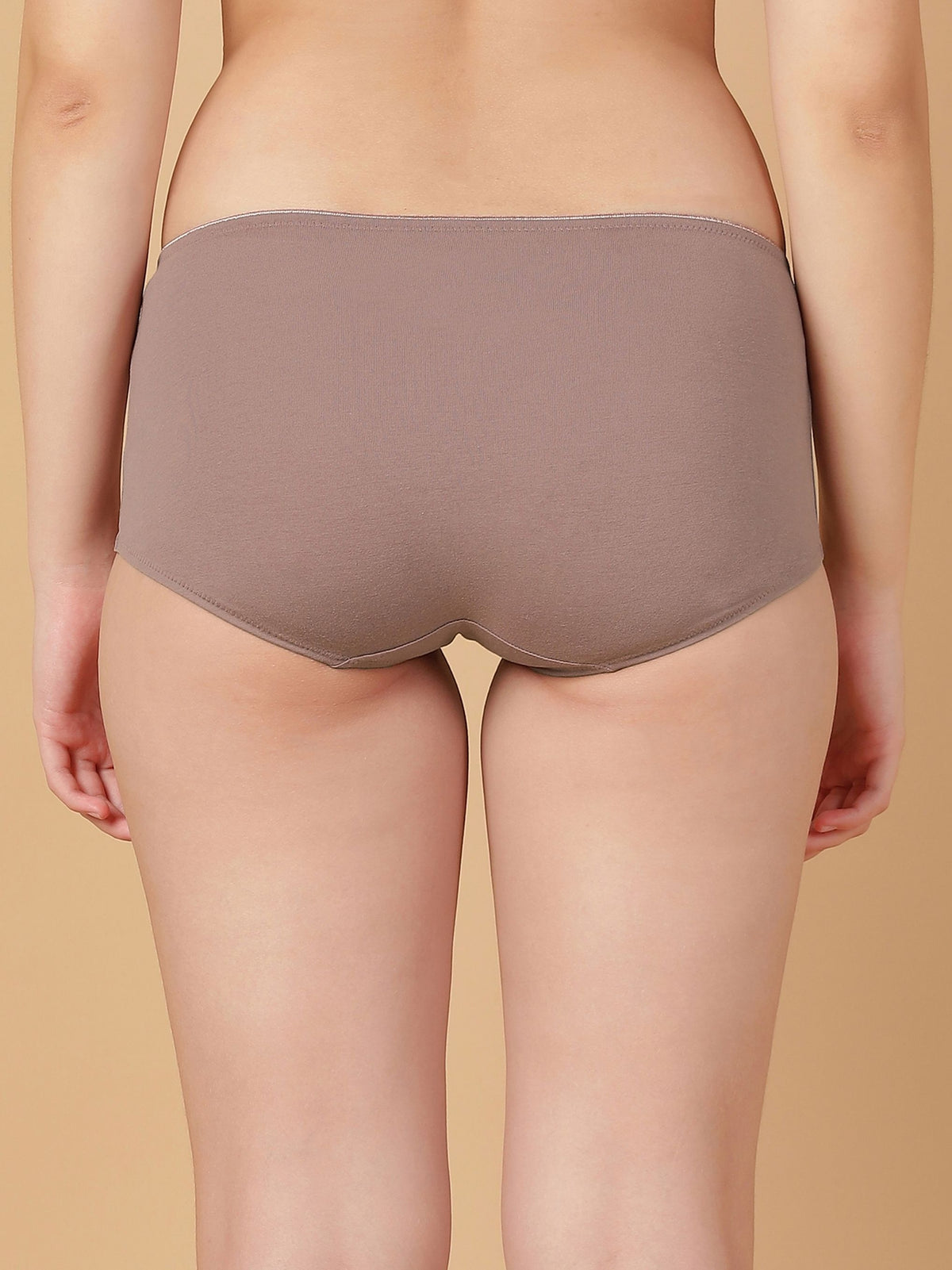 Mid Rise Cotton Hip Hugger Brief with Shiny Edge Waist (Pack of 3)