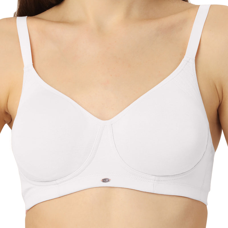 Buy SOIE Non-Padded Non-Wired Full Coverage Cotton Spandex Encircled  T-shirt Bra-Beige-40B Online at Best Prices in India - JioMart.