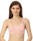 Non Padded Non Wired Full Coverage Cotton Spandex Encircled T-shirt Bra CB-339