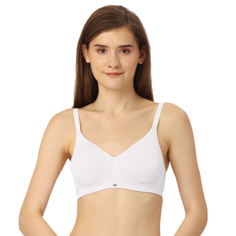 Buy Soie Non Padded Non Wired Full Coverage T-Shirt Bra (Pack Of 2) -  Assorted at Rs.1332 online