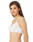 Non Padded Non Wired Full Coverage Cotton Spandex Encircled T-shirt Bra CB-339