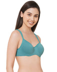 Padded Wired Full Coverage Seamless Cups Sweetheart Neckline Bra-CB-130