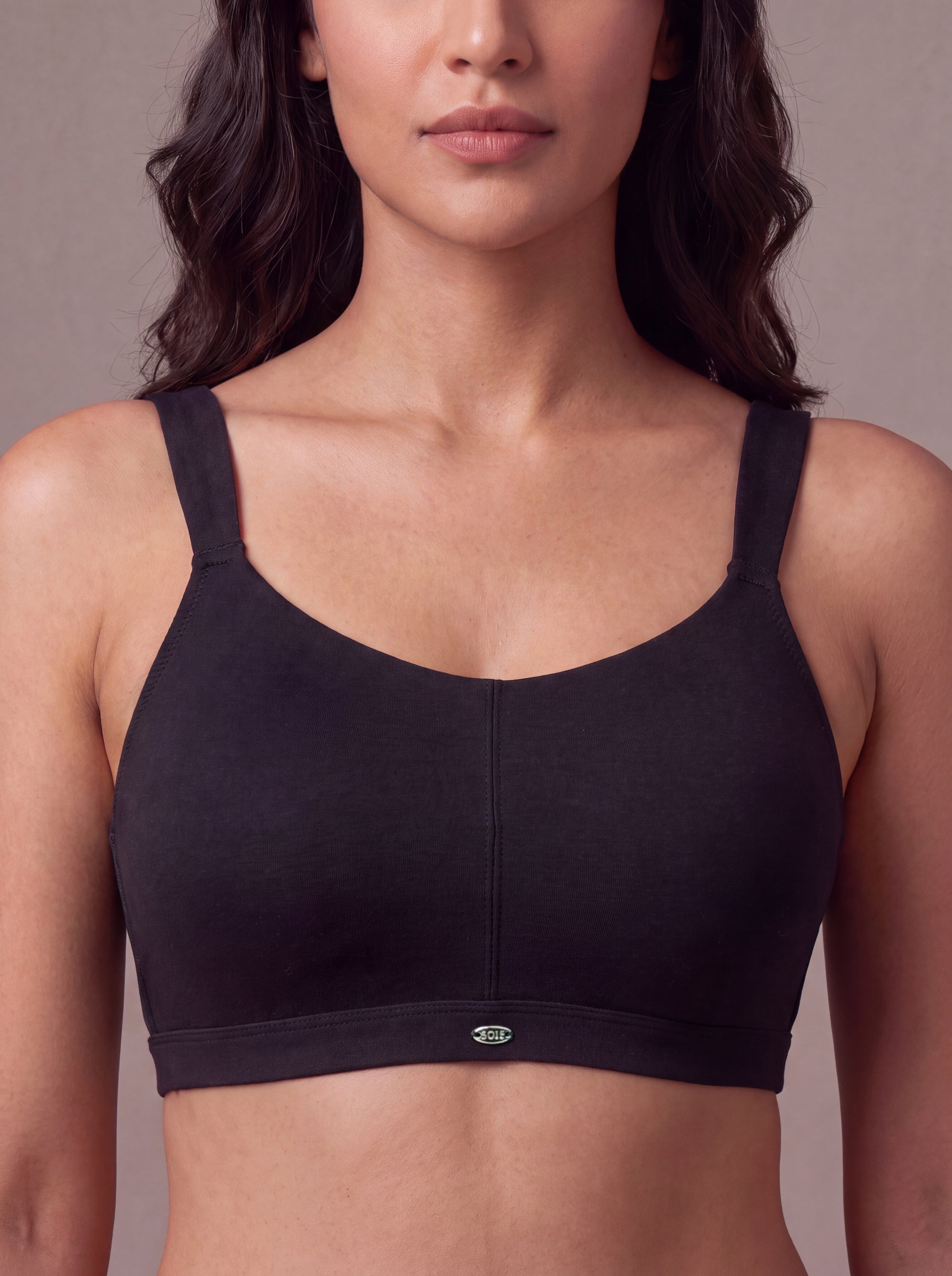 Full Coverage Padded Non-Wired High Impact Cotton Sports Bra