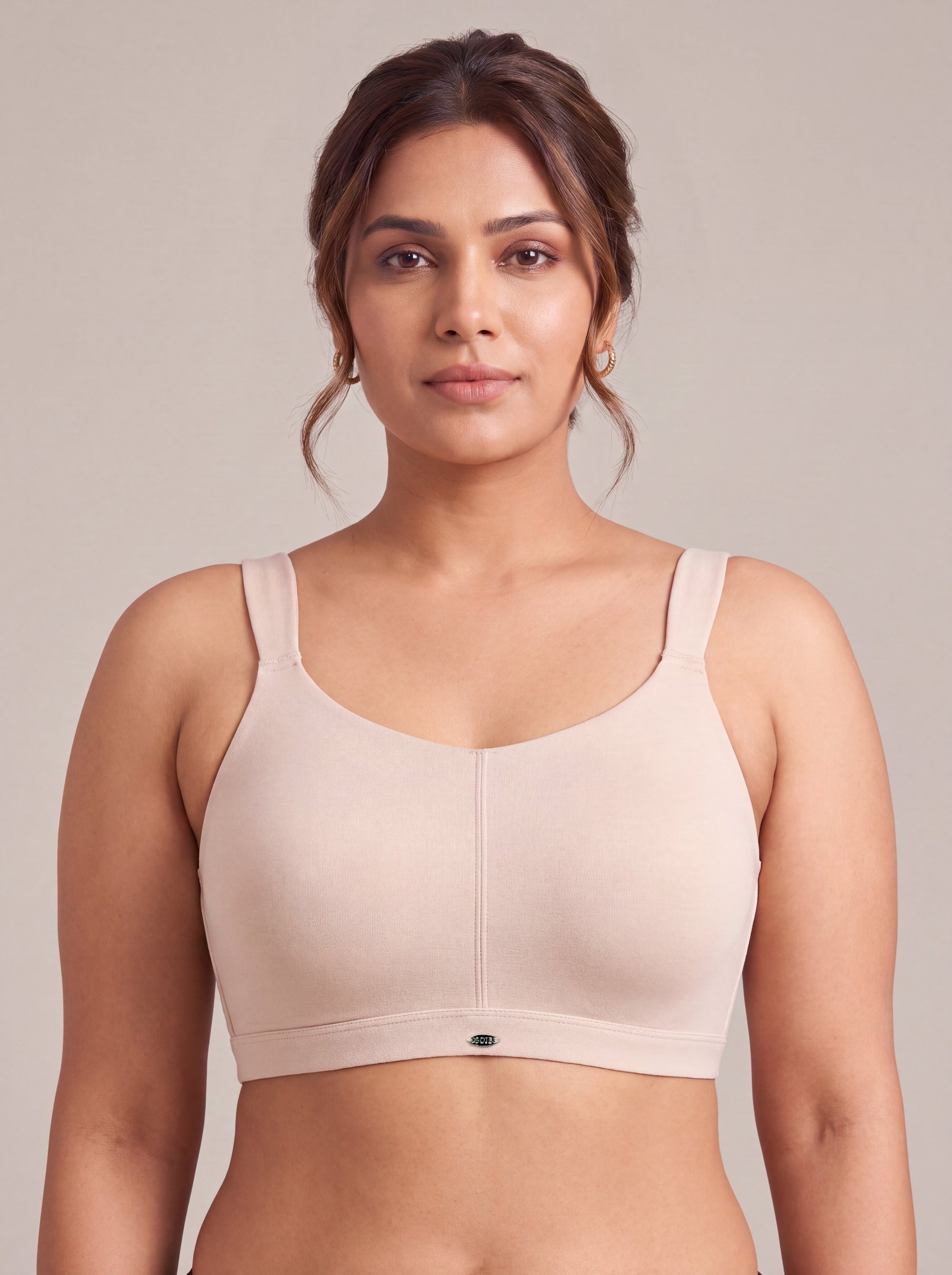 Full Coverage Padded Non-Wired High Impact Cotton Sports Bra