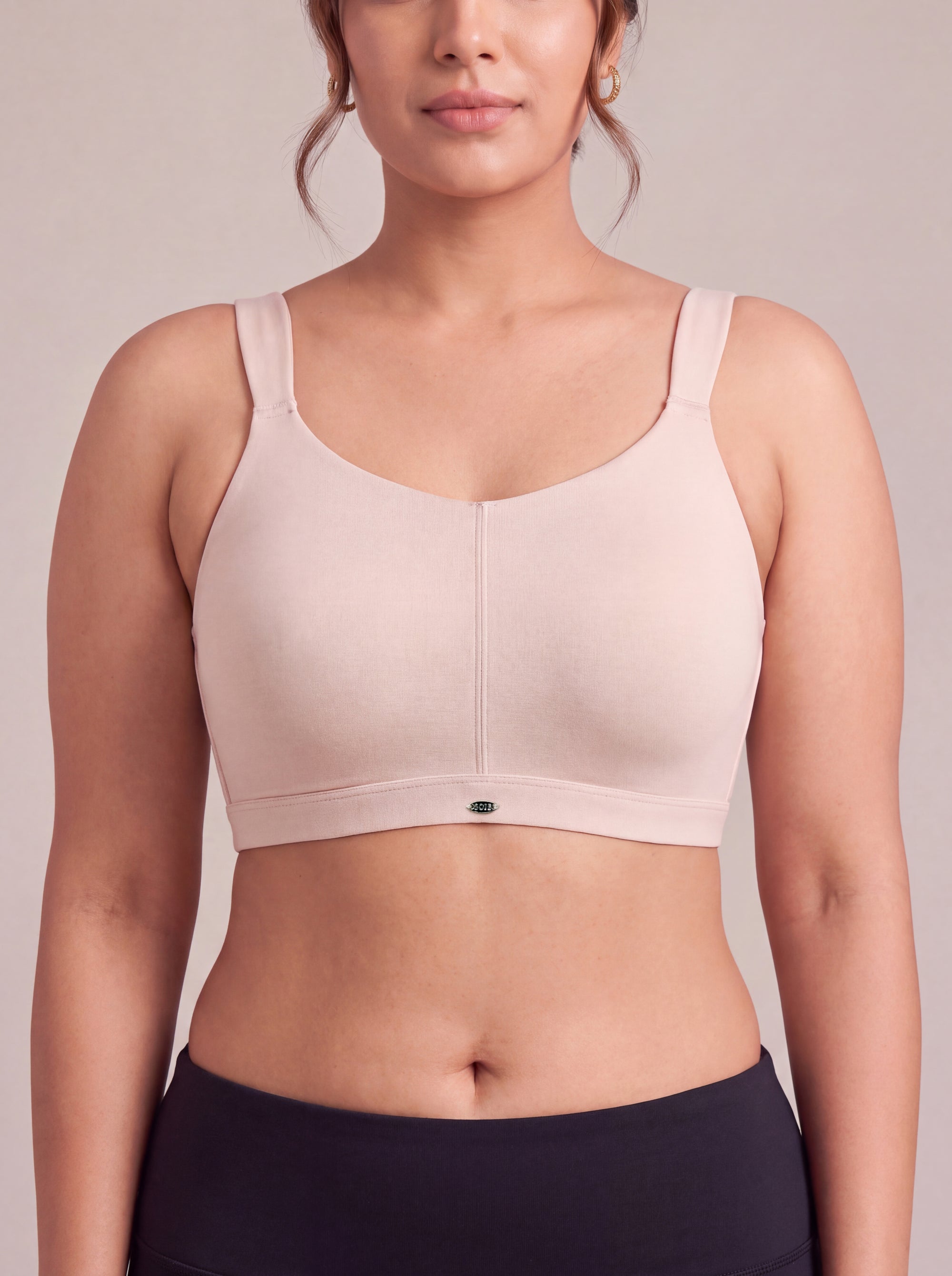 Full Coverage Padded Non-Wired High Impact Cotton Sports Bra
