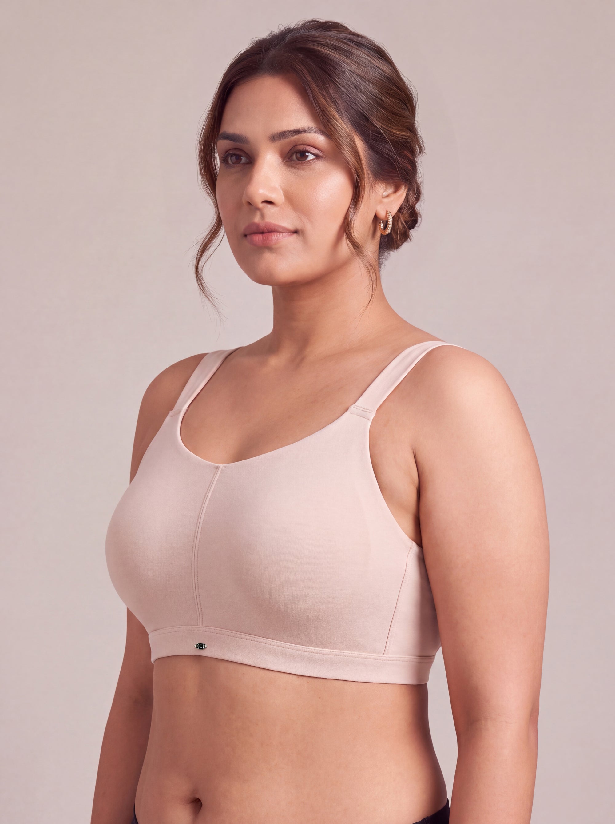 Full Coverage Padded Non-Wired High Impact Cotton Sports Bra