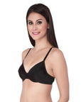 Medium Coverage Non Padded Wired Seamed Bra-CB-202